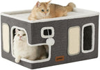 Extra-Wide Cat House for Indoor Cats by Zomisia