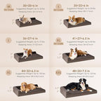 EHEYCIGA Memory Foam Dog Bed Large Size Dogs, Orthopedic Dog Bed Large - Image 2