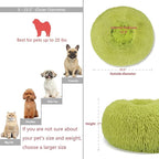 Calming Donut Dogs Beds for Small Dogs Washable, 23inch Plush Round Pet Bed for - Image 5