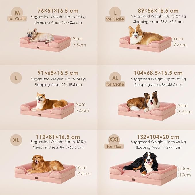 EHEYCIGA Orthopedic Dog Beds for Extra Large Dogs, Waterproof Memory Foam XL - Image 5