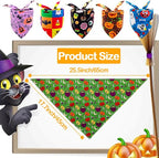PET SHOW 50 Pack Halloween Small Dog Bandanas Girl Boy Pumpkin Bat Ghost Cat - Image 2