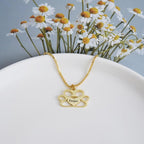 Personalized Cute Dog Cat Paw Name Necklace Forever Love Custom Heart Pendant - Image 4