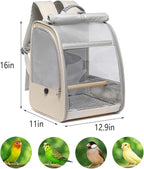Bird Carrier Backpack, Portable Travel Bird Cage - Image 7