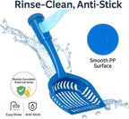 2-in-1 Pooper Scooper with Bag Attachment, Cat Litter Shovel Scoop with Bag - Image 4