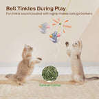 Potaroma Interactive Cat Feather Toys 5 Pcs, Cat Teaser Retractable Hanging - Image 4
