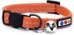Pawtitas Recycled Coral Reflective Cat Collar – Eco-Friendly Breakaway Safety by Pawtitas