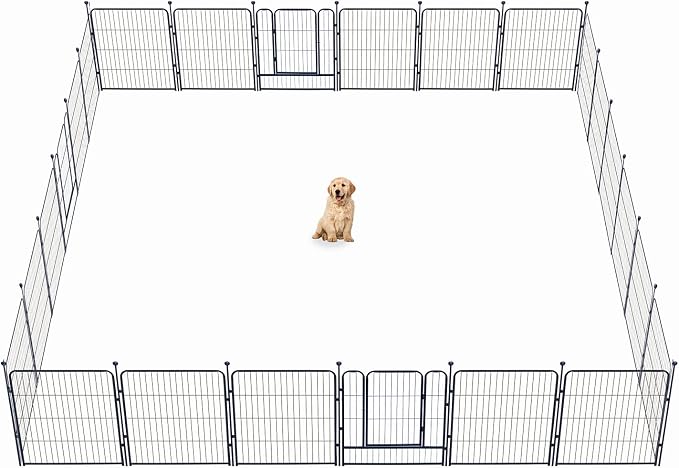Dog Playpen, 32/40/45 Inch Height in Heavy Duty, Folding Indoor Outdoor by BestForYourPets