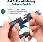 Cat Collar with AirTag Holders, Reflective Breakaway Safety Collars, Bells and - Image 7