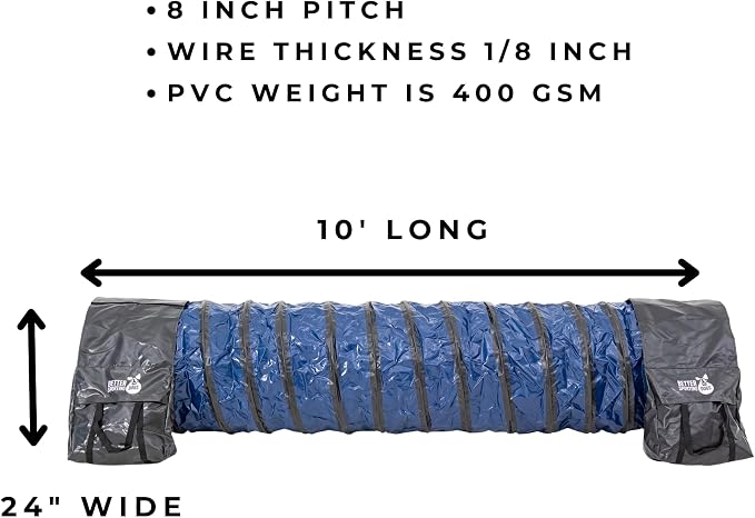 Better Sporting Dogs 10 Foot Heavy Duty PVC Tunnel - Image 2