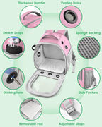 Guinea Pig Carrier Backpack, Portable Rabbit Travel Carring Bag - Image 3