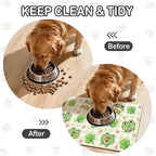 Dog Food Mat for Pet Cat Food Mat, Cute Frog Absorbent Quick Dry Dog Bowl Mats - Image 6