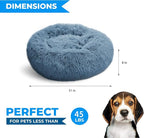 Whiskers & Friends Dog Bed, Round Fluffy Dog Beds - Image 2