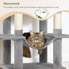 Globlazer Cat Tree Tower, 76-Inch Extra Tall Multi-Level Cat Furniture - Image 3