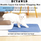 HCY&WLD Cat Litter Mat, Honeycomb Double Layer Cat Litter Trapping Mat - Image 2