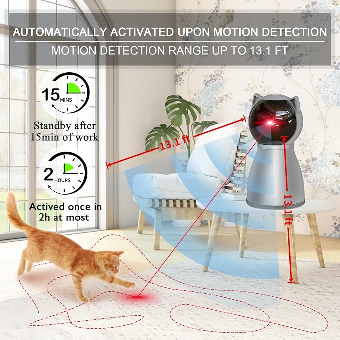 YVE LIFE Laser Cat Toys for Indoor Cats, The 4th Generation Real Random - Image 3