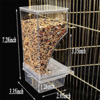 Hamiledyi No Mess Bird Cage Feeder 2Pack Automatic Parrot Seed Feeders - Image 6