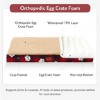 Waterproof Orthopedic Dog Bed for Large Medium Sized Dogs 35x22 Inch - Image 2