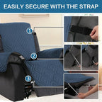 H.VERSAILTEX Reversible Quilted Recliner Covers Water Resistant Furniture - Image 3