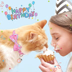 SCENEREAL Cat Bandana Collar for Birthday - Image 2