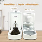 Gravity cat Feeder by Petmagic is a 3.6L Large-Capacity cat Food and Water Bowl - Image 5