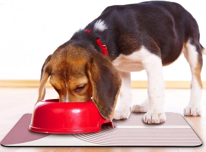 Dog Food Mats for Floors Waterproof, Cat Water Bowl Mats Pet Feeding Absorbent - Image 6