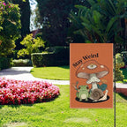 Stay Weird Garden Flag, Funny Frog Mushrooms Summer Yard Flag - Image 4