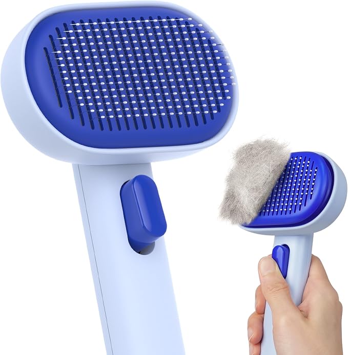 aumuca Skin Friendly Self-Cleaning Slicker Brush by aumuca