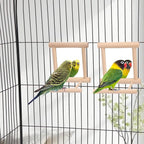 Wontee Bird Mirror Bird Toys for Budgies Parakeets Cockatiels Lovebirds Conures - Image 6
