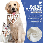 Funny Personalized Dog Bandana Custom Face Design, Custom Dog Bandana - Image 5