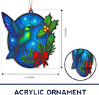 Christmas Ornaments 2025 – Hummingbird Suncatcher Window Hanging Decoration - Image 3