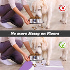 Dog Food Mats for Floors Waterproof, Cat Water Bowl Mats Pet Feeding Absorbent - Image 5