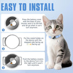 AirTag Cat Collar, Ultra Elastic Cat Tracker Collar, Airtag Holder Compatible - Image 4