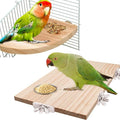 Bird Perch Platform Stand, Wood Perch Bird Platform Parrot Stand Playground by Unknown