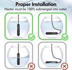 Orlushy 25W Small Submersible Aquarium Heater, Constant Temperature Betta Fish - Image 7
