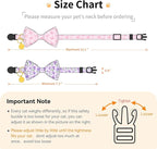 2 Pack Cotton Cat Collar with Bow Tie and Bell - Image 2