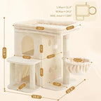 Heybly Cat Tree, 25.6-inch Cat Tower - Image 4