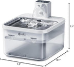 DownyPaws Battery Operated Cat Water Fountain Stainless Steel, 84oz/2.5L - Image 10