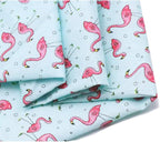 ARING PET Summer Dog Bandanas, Light Blue Flamingo Kerchief Triangle Bibs Scarf - Image 3