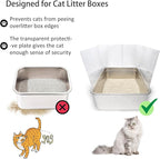 6PCS Cat Litter Box Pee Shields, Transparent Easy Clean Splash Guard - Image 4