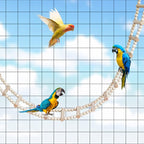 Bird Ladder Bridge, Wooden Pet Hamster Climbing & Swing Toys, Cage Accessories - Image 3
