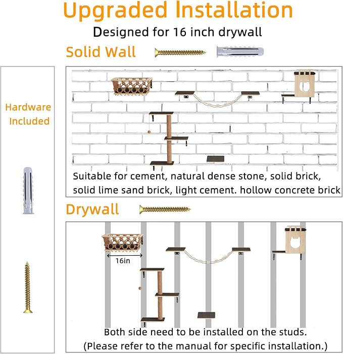5-in-1 Cat Wall Shelves Set - Image 6