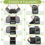 Cat Carrier Backpack, Large Cat Backpack Carrier Soft, Expandable Airline - Image 5