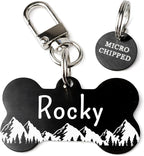 Ultra Joys Stainless Steel Pet ID Tag Dog Name Tags Personalized Front and Back by UltraJoys