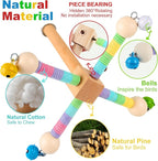 Bird Perch Toy, 360°Interactive Rotating Bird Perches - Image 4