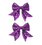 3-inch Sequined Bow Hair Clips For Baby Girls, Kids and Young Women Birthday by Koolgil