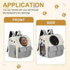 Pet Backpack Carrier, Portable and Ventilated, Oxford Cloth, Dogs Cats and - Image 5