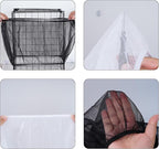 Fengek 2 Pcs Adjustable Bird Cage Cover & Seed Catcher Net - Image 3