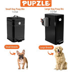 Pupzle Small Dog Poop Trash Can Outside, 1.3 Gal Metal Dog Waste Trash Can - Image 7
