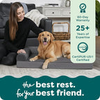 FurHaven Orthopedic Dog Bed for Large Dogs, L-Shaped Chaise Mattress - Image 9