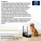 Sfozstra Large Dog Water Dispenser: 9L Gravity Black Gravity Water Feeder - Image 2